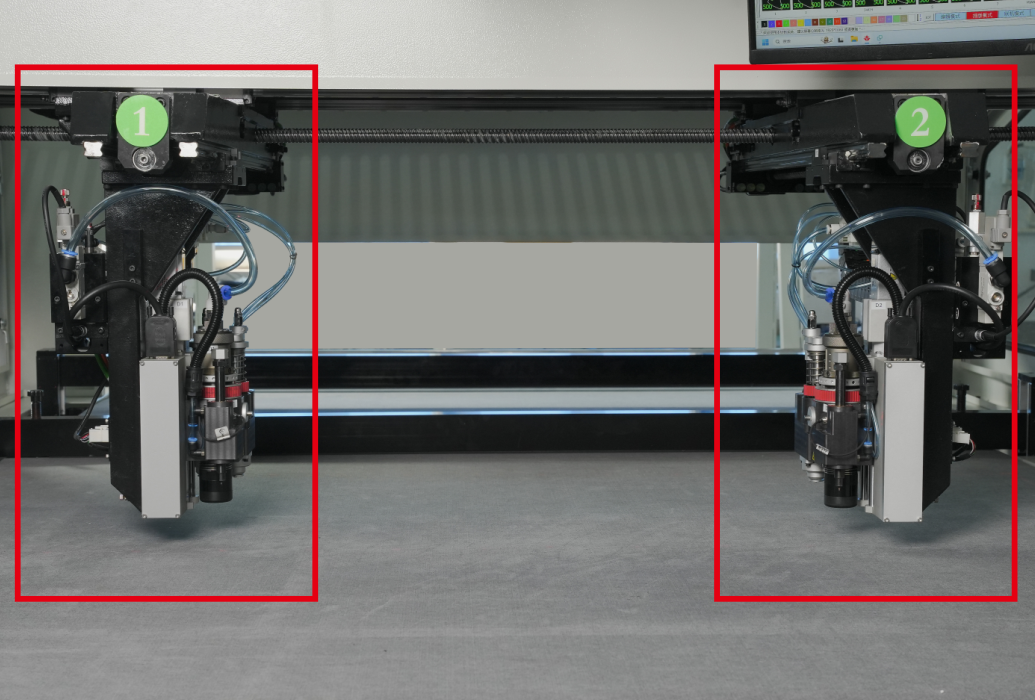 双头异步刀头，提升裁剪效率