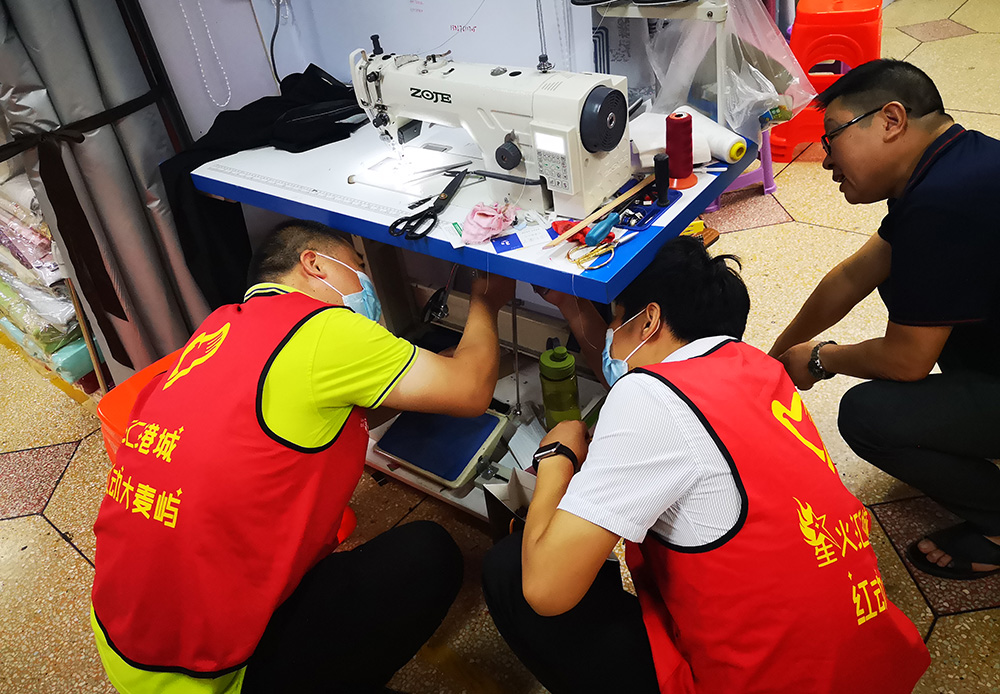 给客户检测安装服务