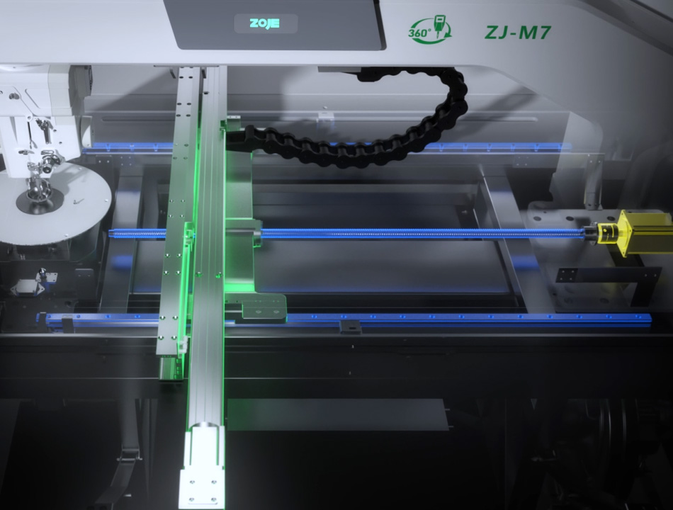 全新送料结构设计，低噪减振