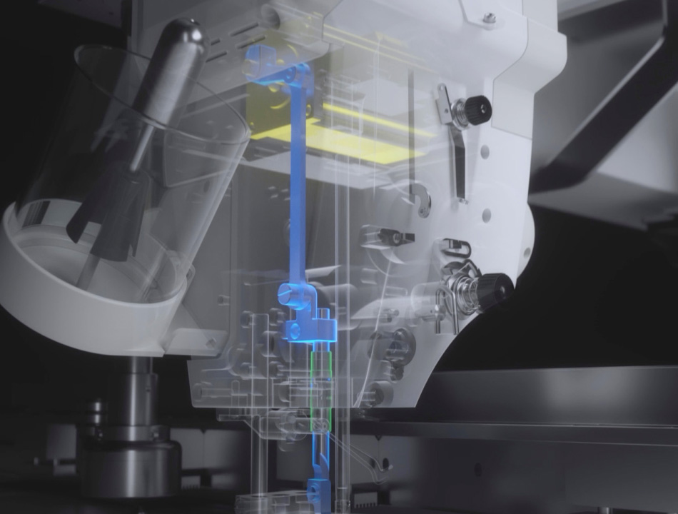 智能中压脚设计，厚薄料适应性更强