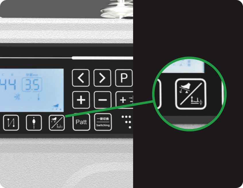 抬压脚高度3档可调