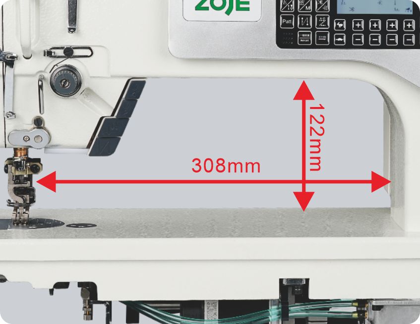 308×122mm，行业最大操作空间