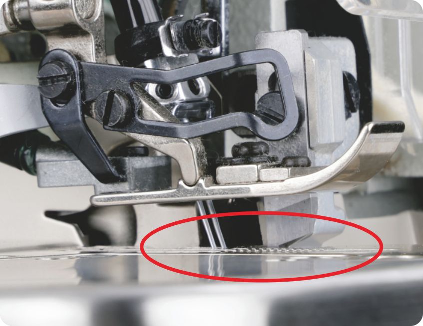 放料时牙齿下降，拒绝错层