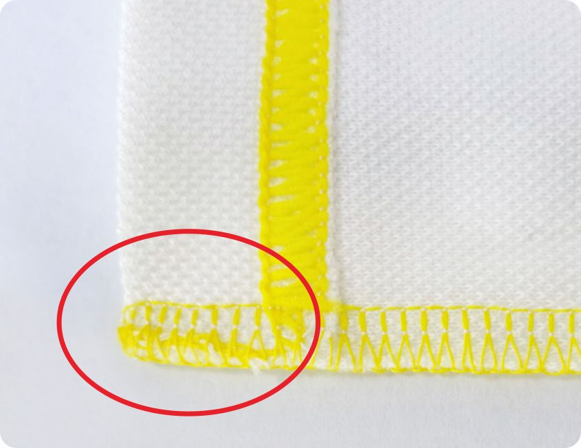 自动包住缝线，防止脱线