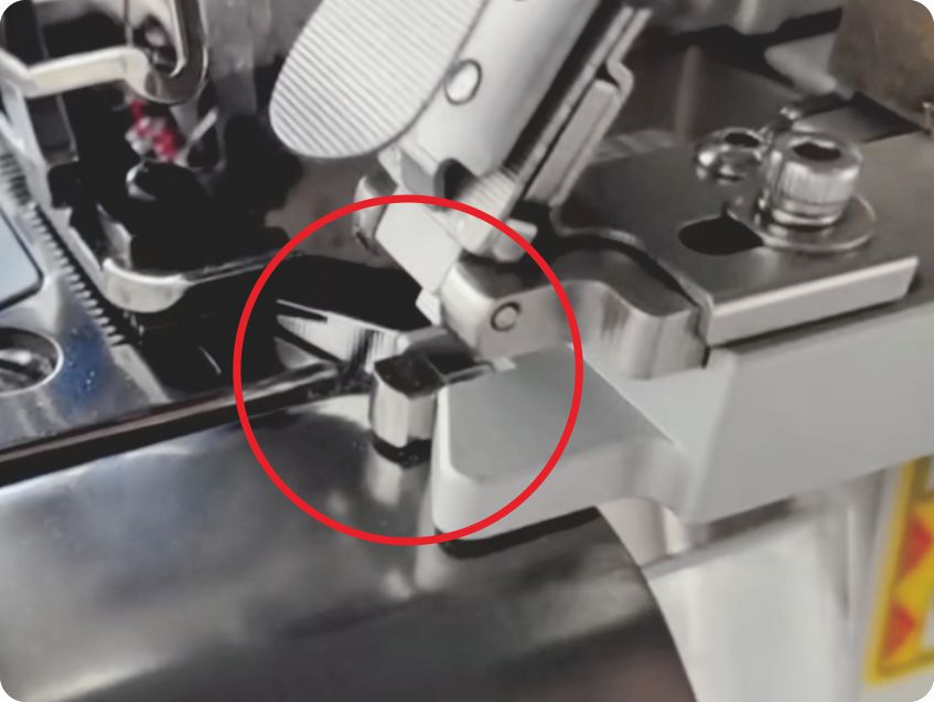 露牙尺寸均匀，接缝车缝稳