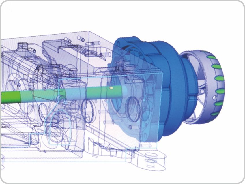 通轴结构，力矩更轻