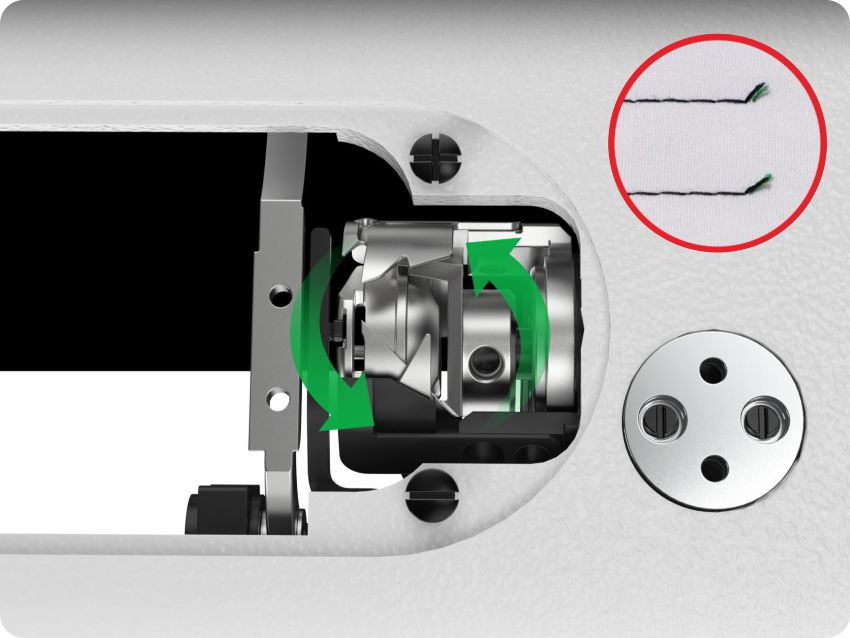 双刀剪线，短线头线迹美观
